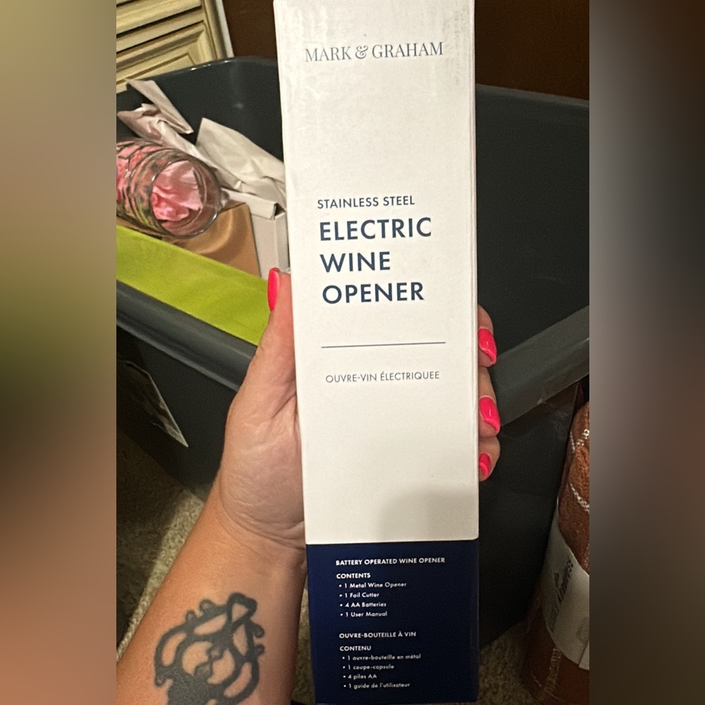 Mark & Graham Silver Electric Wine Opener